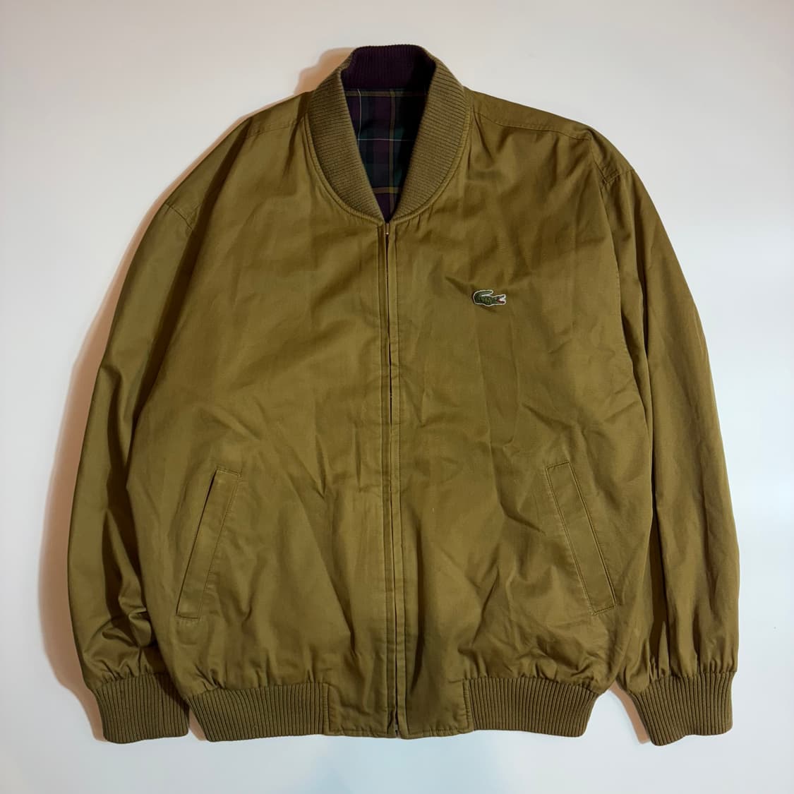 라코스테 체크 리버시블 블루종 자켓 상품이미지3