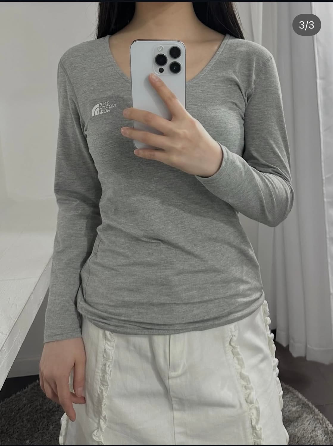 The north face logo slim top 상품이미지3