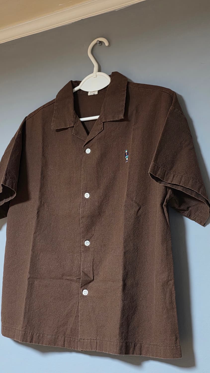 빈티지 반팔 셔츠(브라운) 상품이미지2