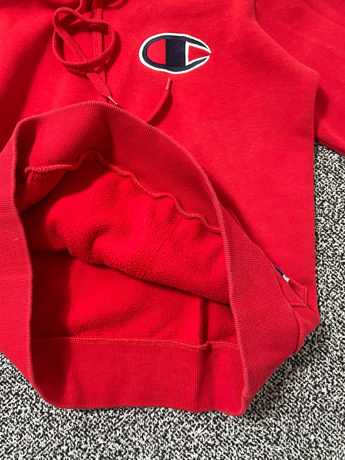 빈티지9. 챔피온 리버스위브 빅C로고 후드 스웻 셔츠 헤비코튼 빈티지 상품이미지6