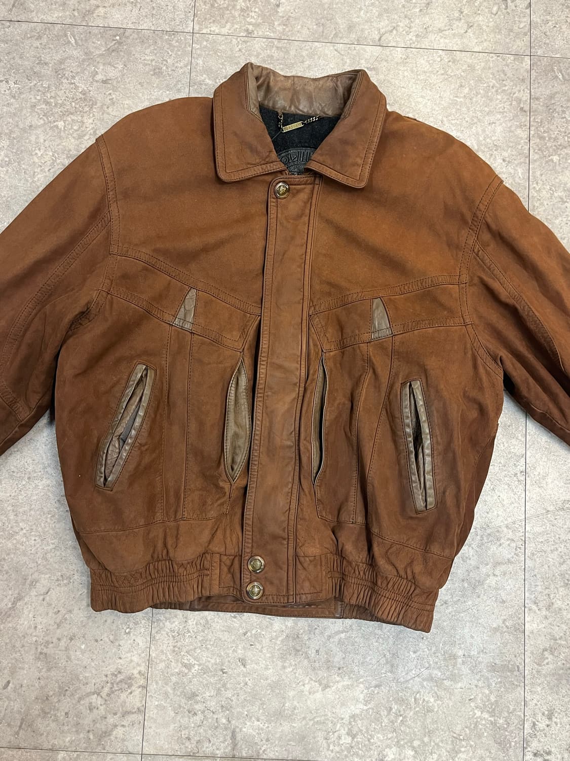 타운젠트 소가죽 레더 자켓 브라운 100 #csz2370 상품이미지6