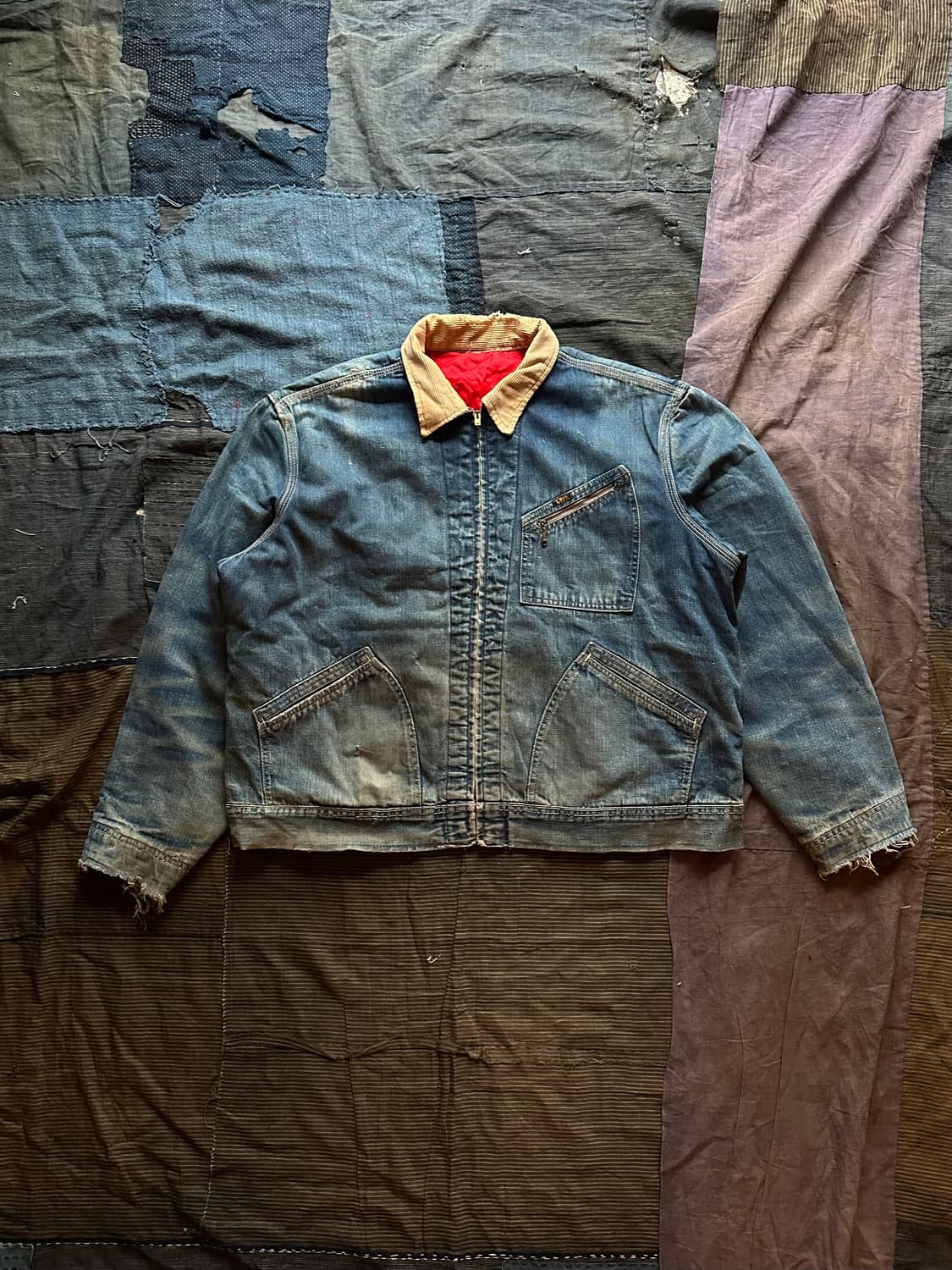 70s USA LEE 빈티지 리 191LB 데님 워크 자켓 상품이미지1
