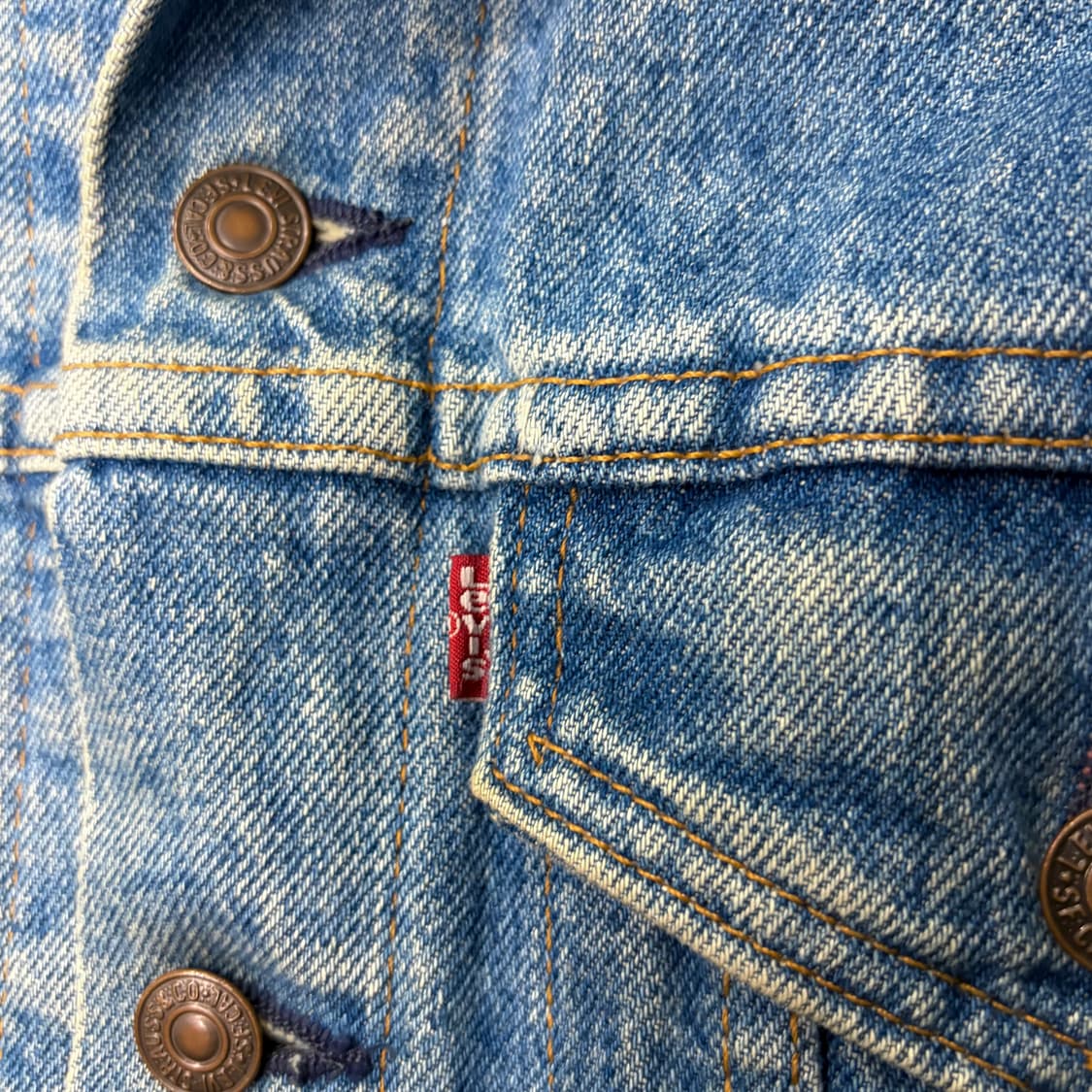 80s 리바이스 70506 USA 데님 자켓 (L) 상품이미지4