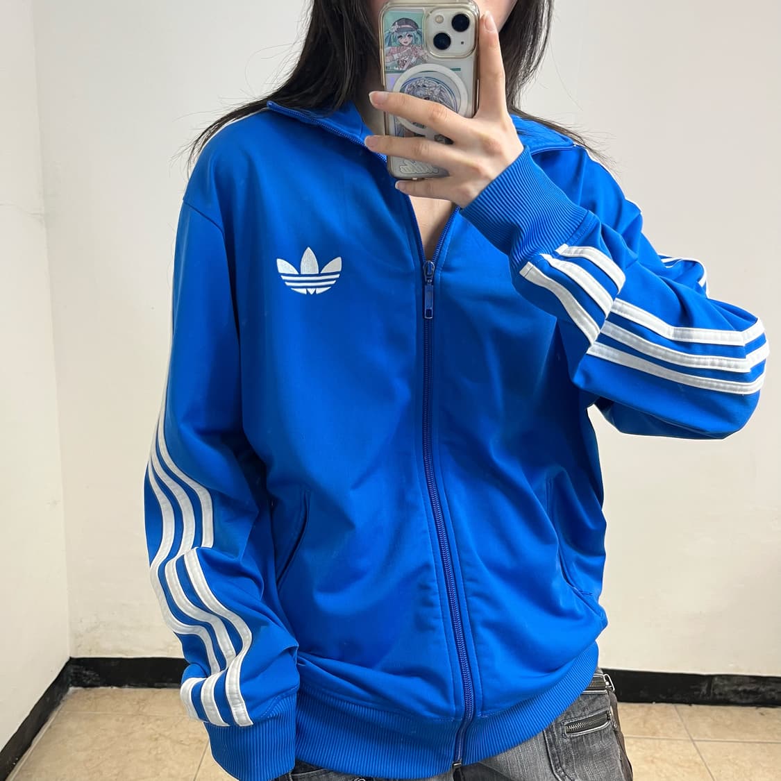Adidas blue Firebird jersey 상품이미지3