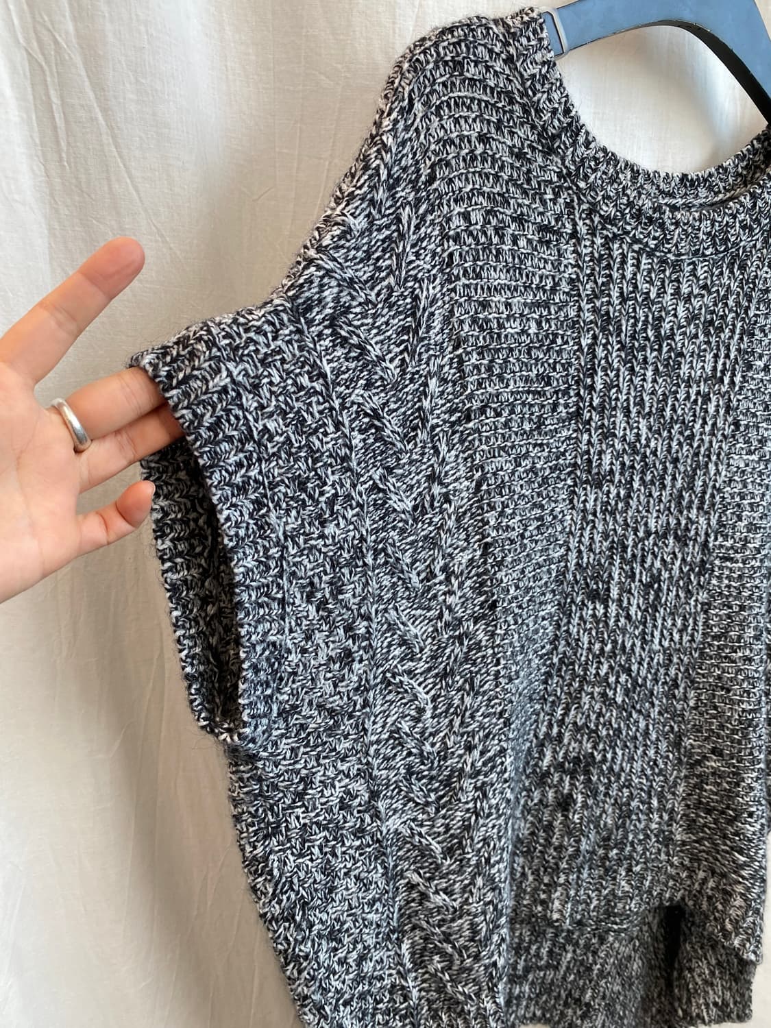 JEANASIS 울혼방 니트 베스트(F) 상품이미지6