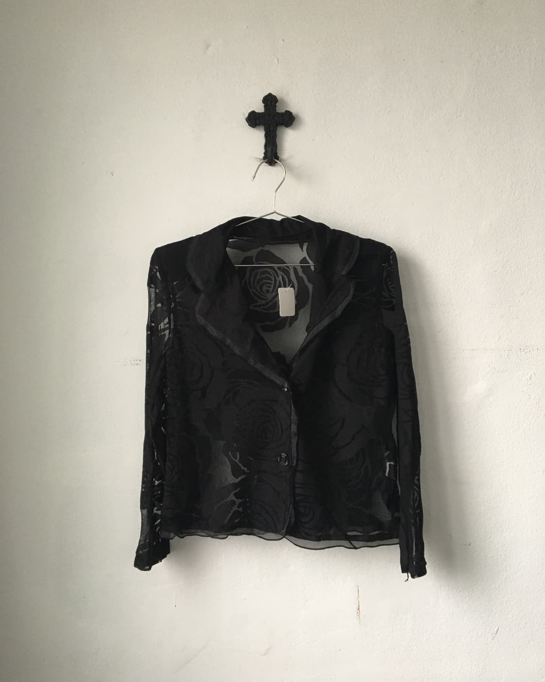 Flower pattern see through jacket 상품이미지1