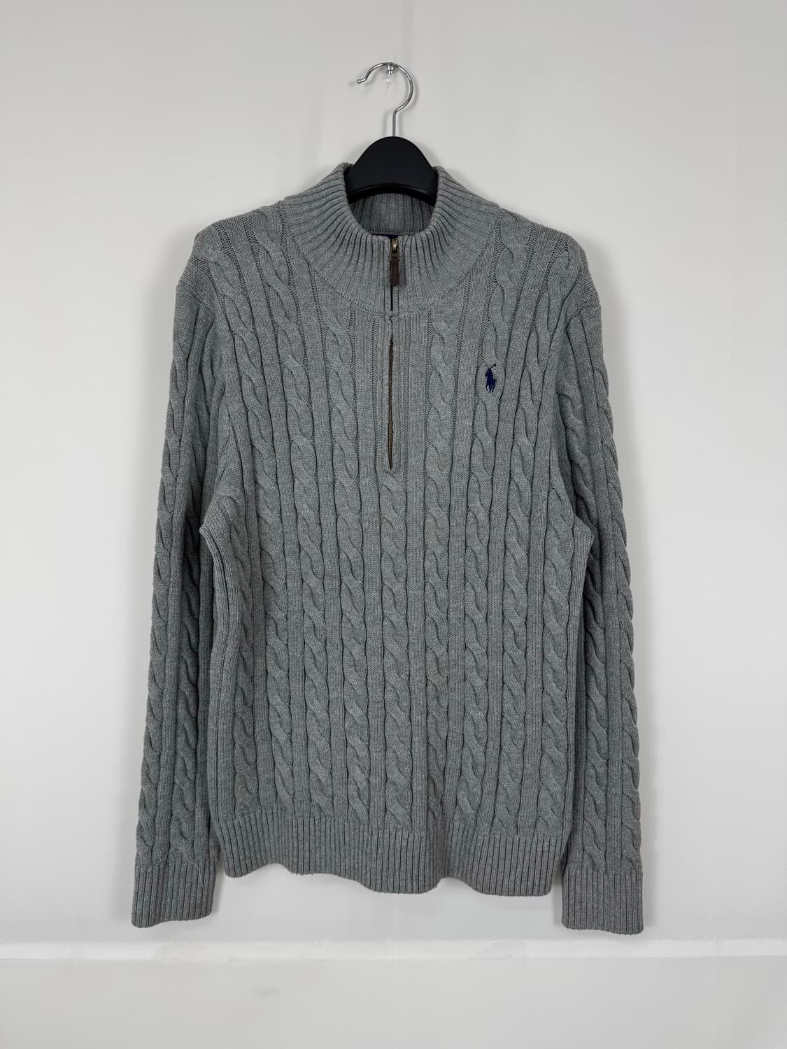 b133) 폴로랄프로렌 케이블 반집업니트 상품이미지1