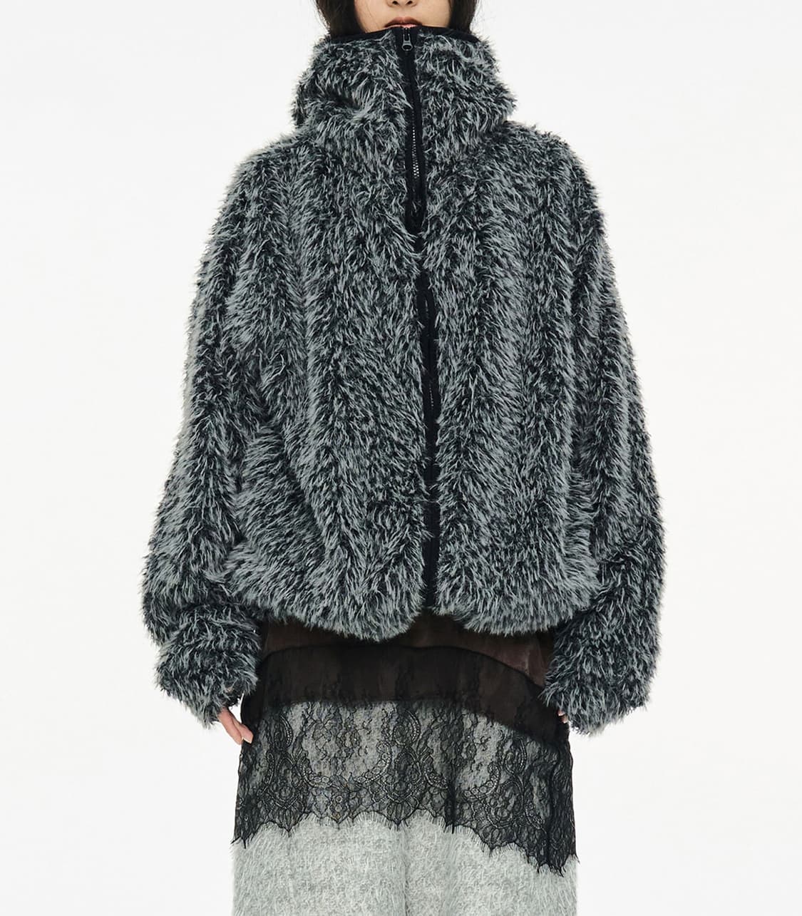 세릭 퍼 바라클라바 집업 (택포) 상품이미지1