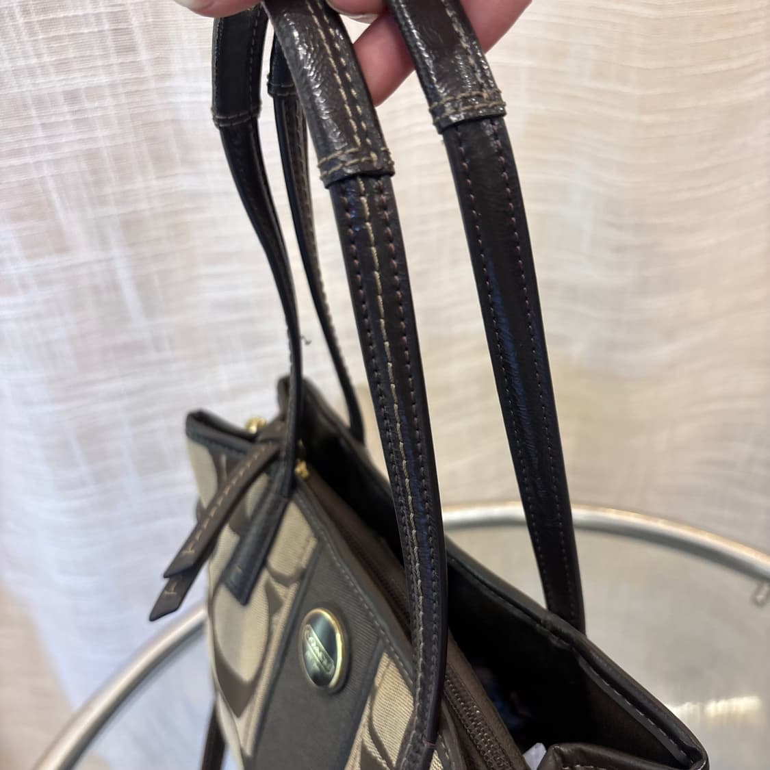 정품 코치 패브릭 토트백 크로스백    상품이미지6