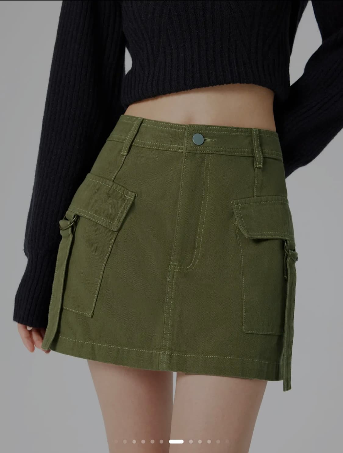 [새상품] 힙한 무드 가득! 사이다(CIDER) 카고 포켓 미니스커트 ( 상품이미지5