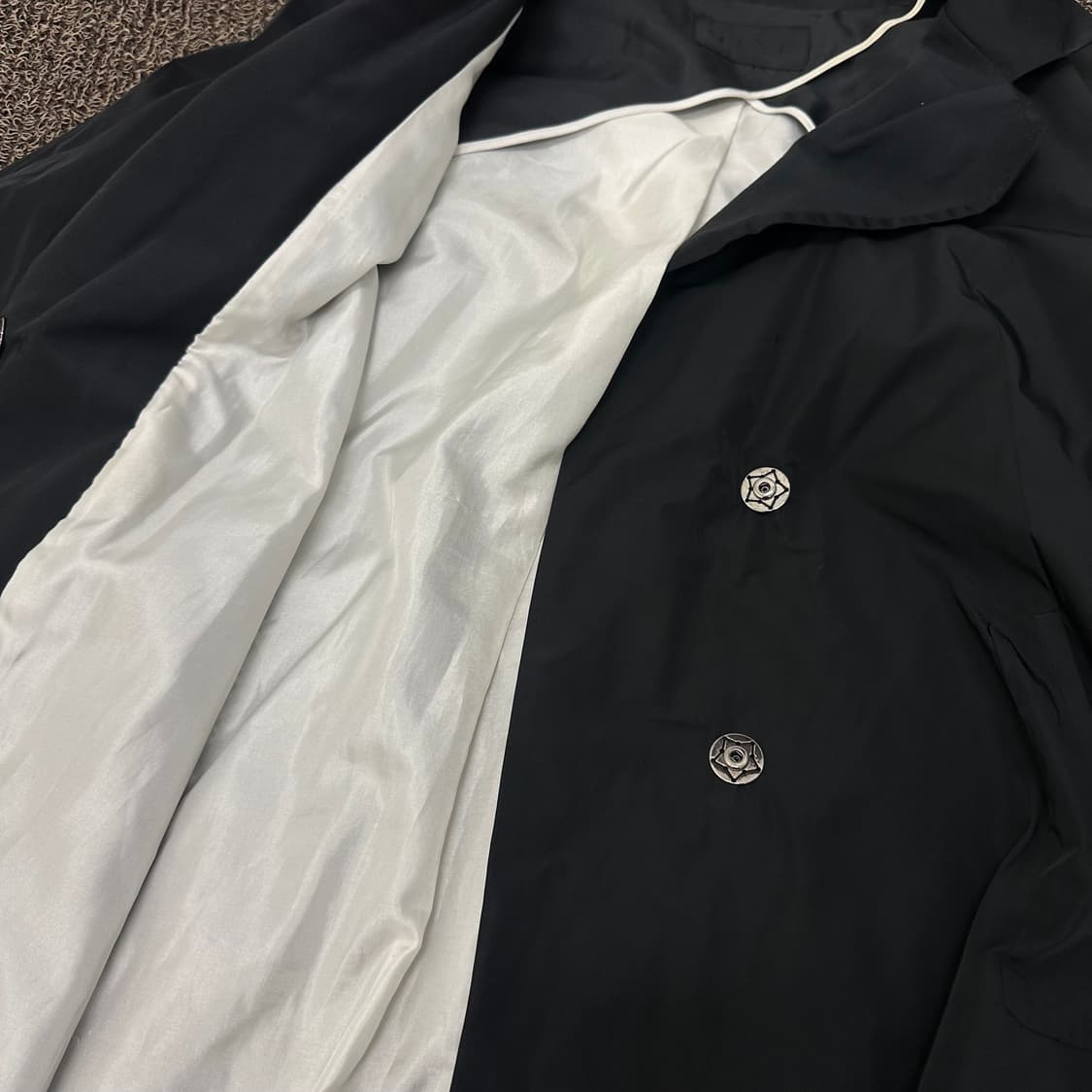 MINE 마인 한섬 여성 트렌치 코트 블랙 88사이즈 상품이미지7