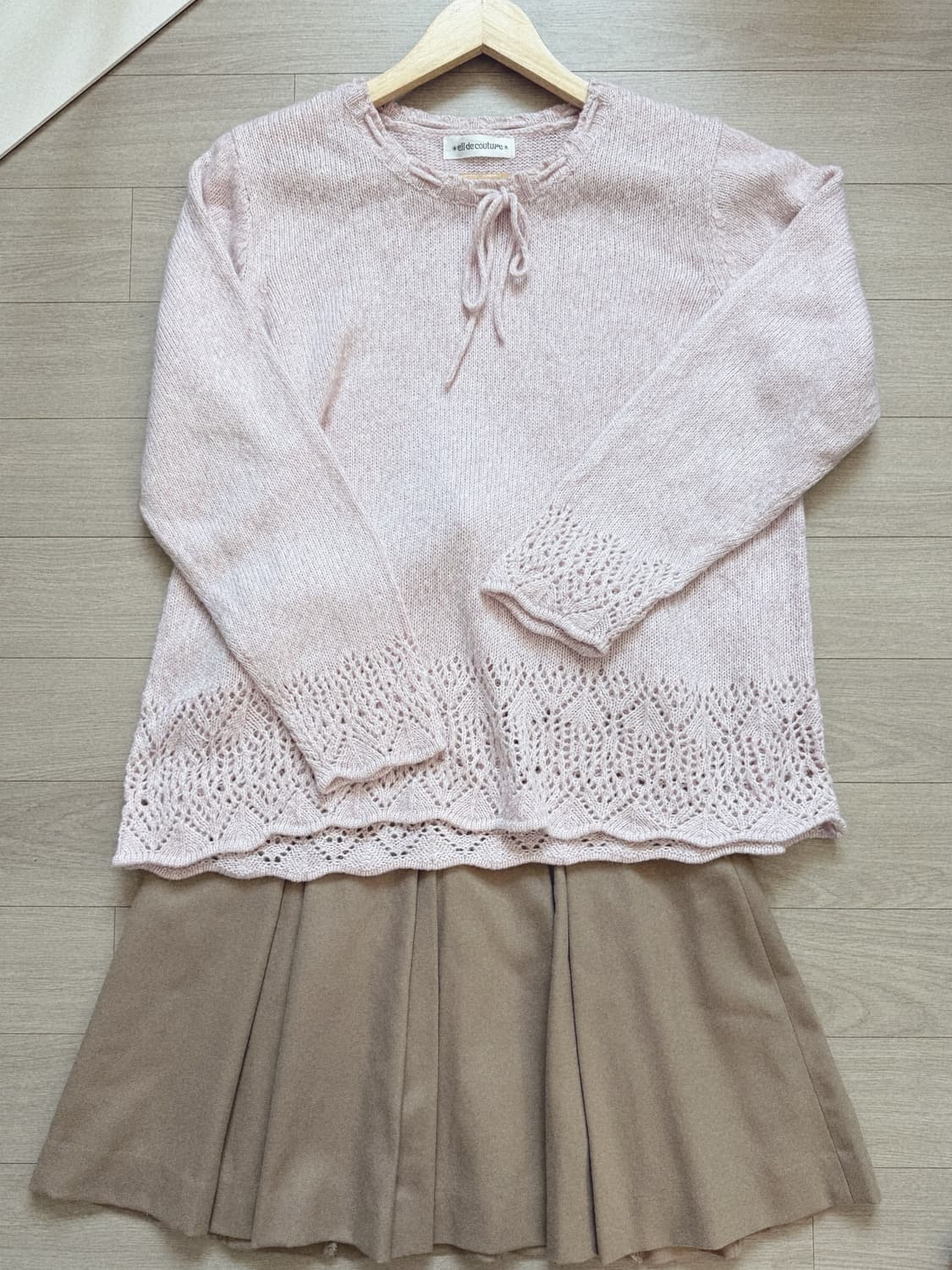 연핑크 끈 니트 / 색감 넘 예쁨.. 상품이미지2