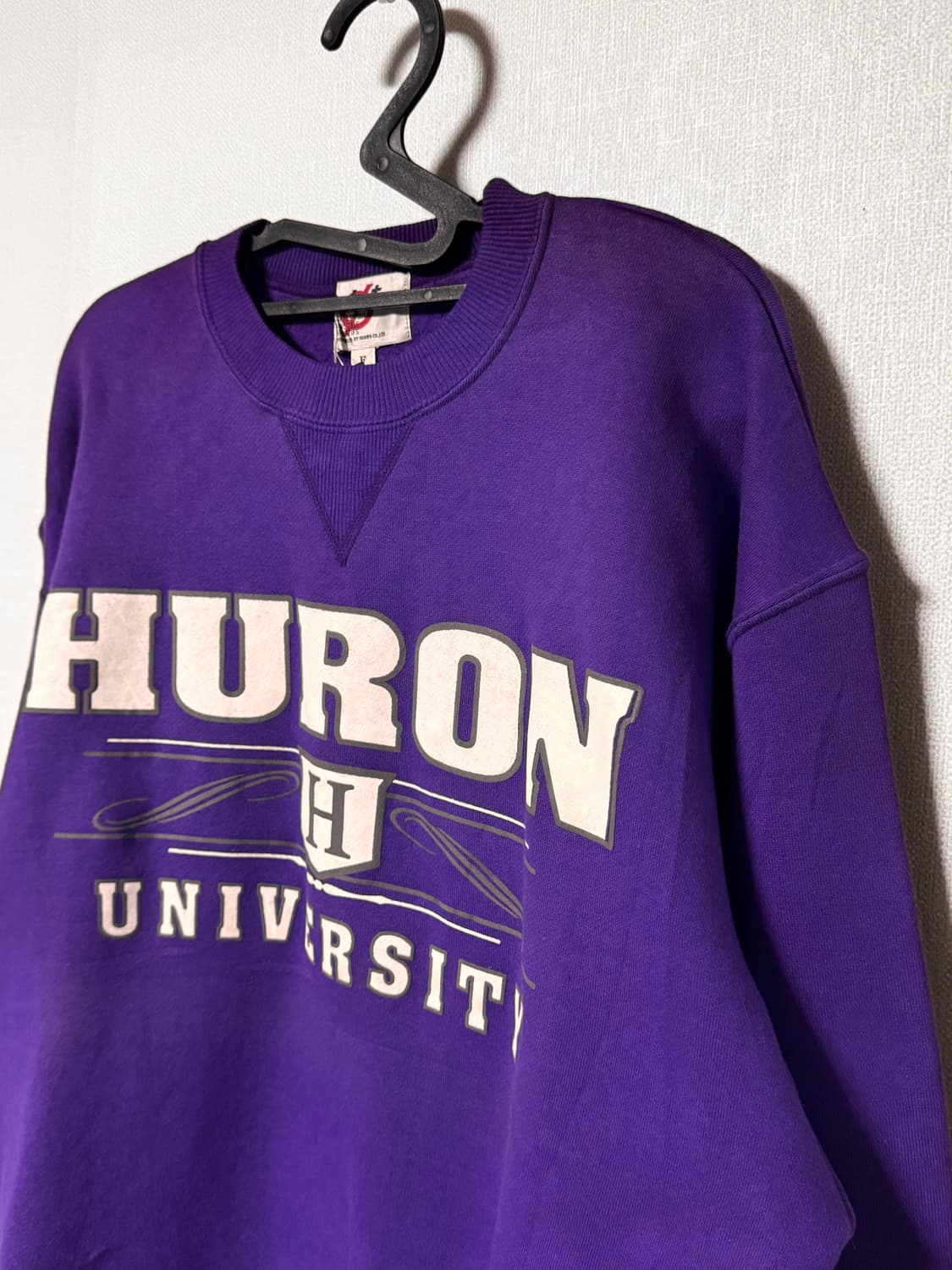 debate 프린팅 퍼플 맨투맨 티셔츠 상품이미지1