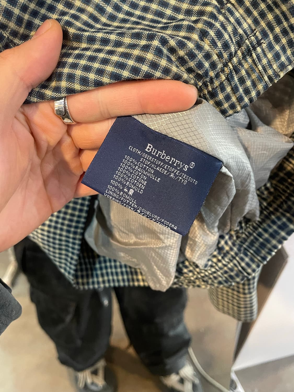 버버리 90‘s 아카이브 블루종 상품이미지4