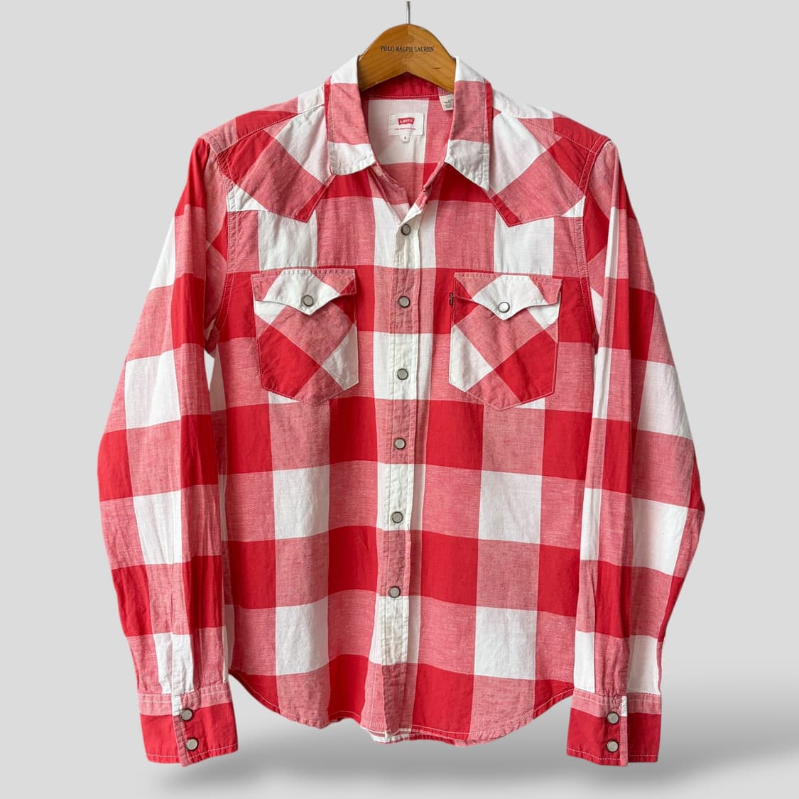 (S)Levis 리바이스 코튼 리넨 웨스턴 셔츠 상품이미지1