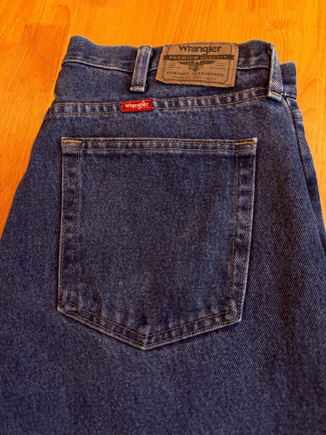 랭글러 릴렉스 핏 인디고 데님 팬츠 상품이미지2