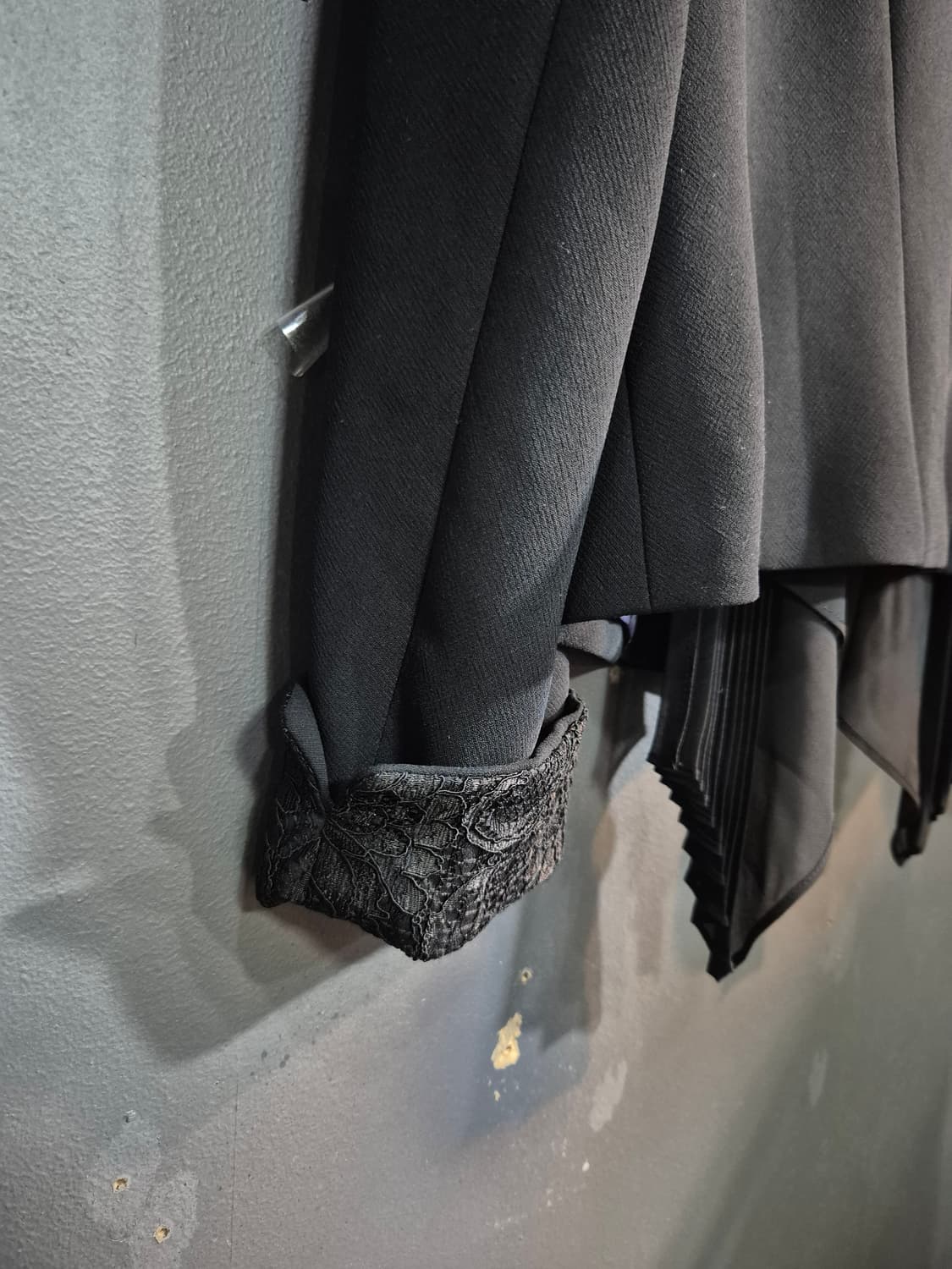 쉬즈미스 블랙 레이스 배색 자켓 S 상품이미지8