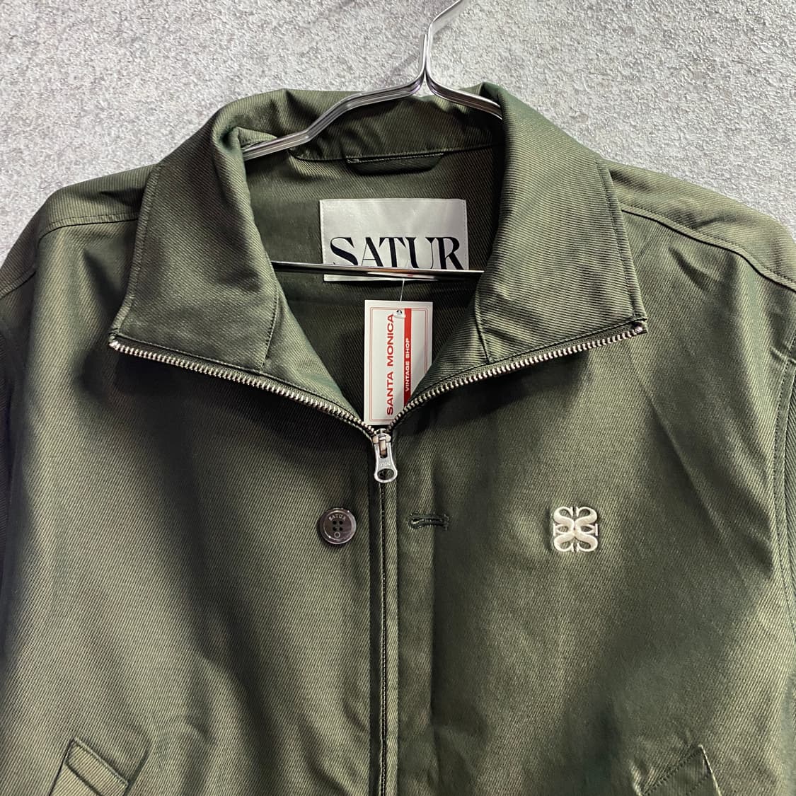 세터 스몰로고 투웨이 카키 자켓 B4487 상품이미지3