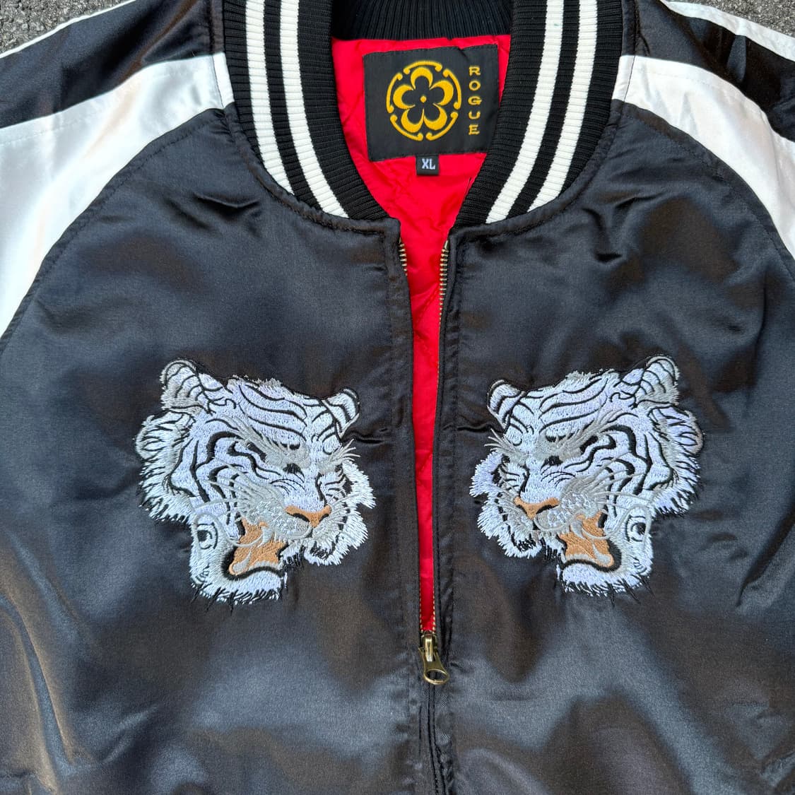 자수 백호 스카잔 블랙 상품이미지4