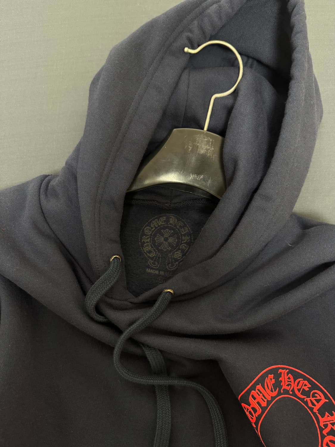 크롬하츠 홀스슈 플로랄 후드 네이비 상품이미지3