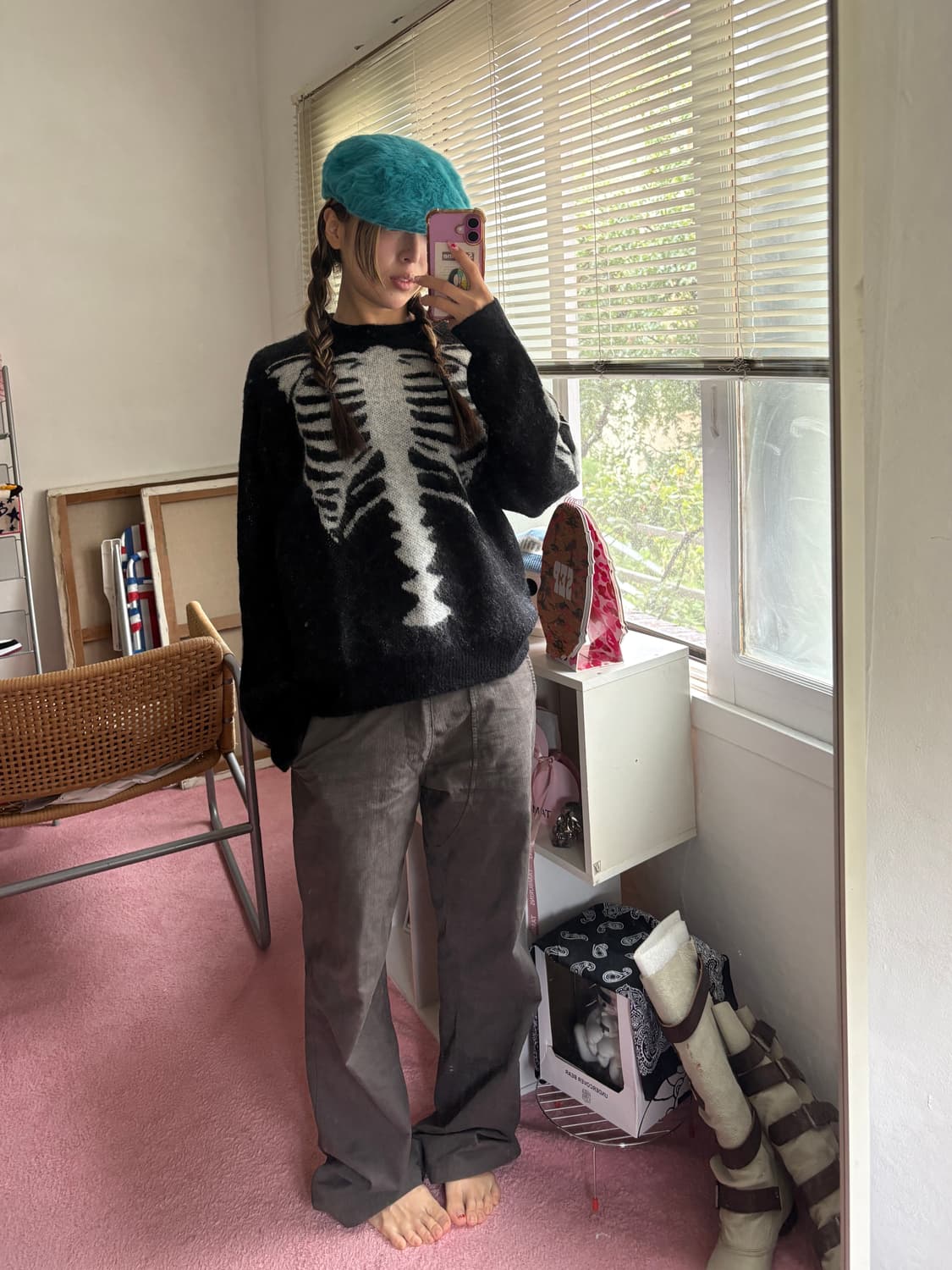 XAAO REAL BONE mohair blend knit 니트 상품이미지2