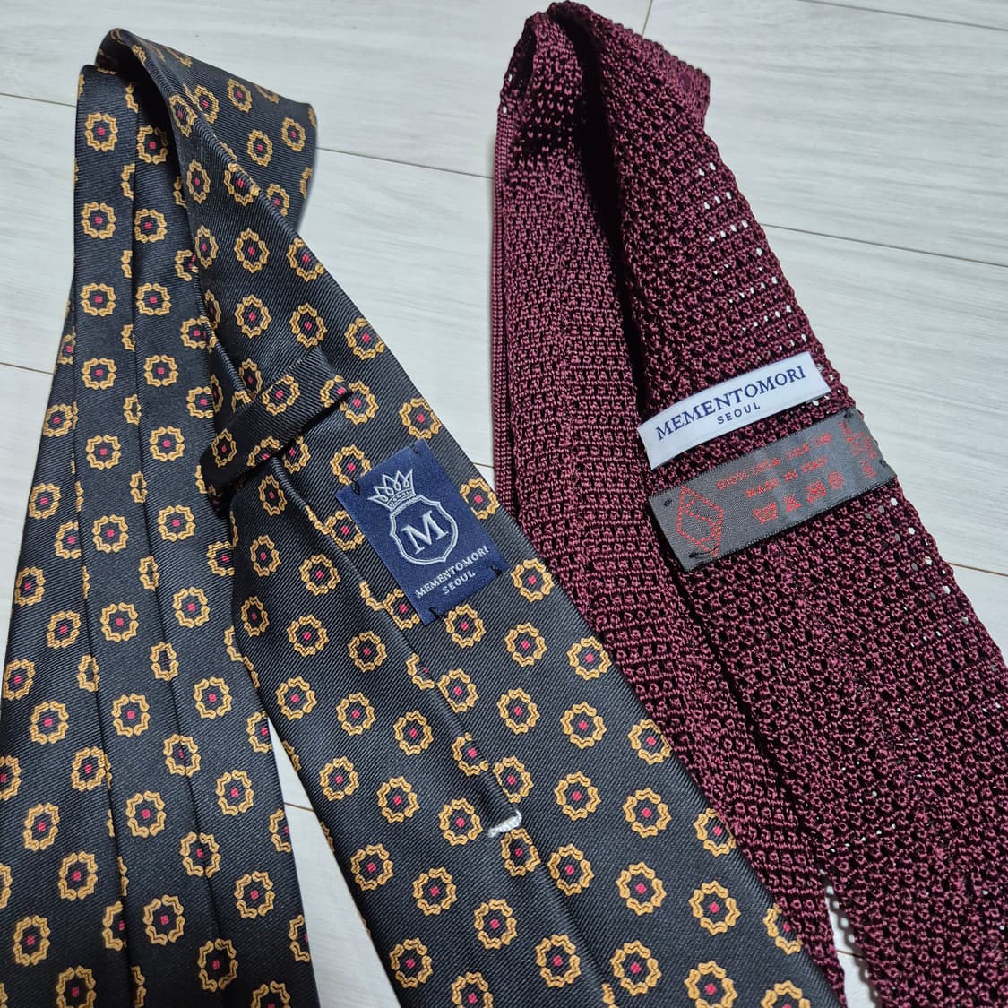 넥타이 6종 일괄판매 폴로 랄프로렌 메멘토모리 아폴리스 상품이미지5