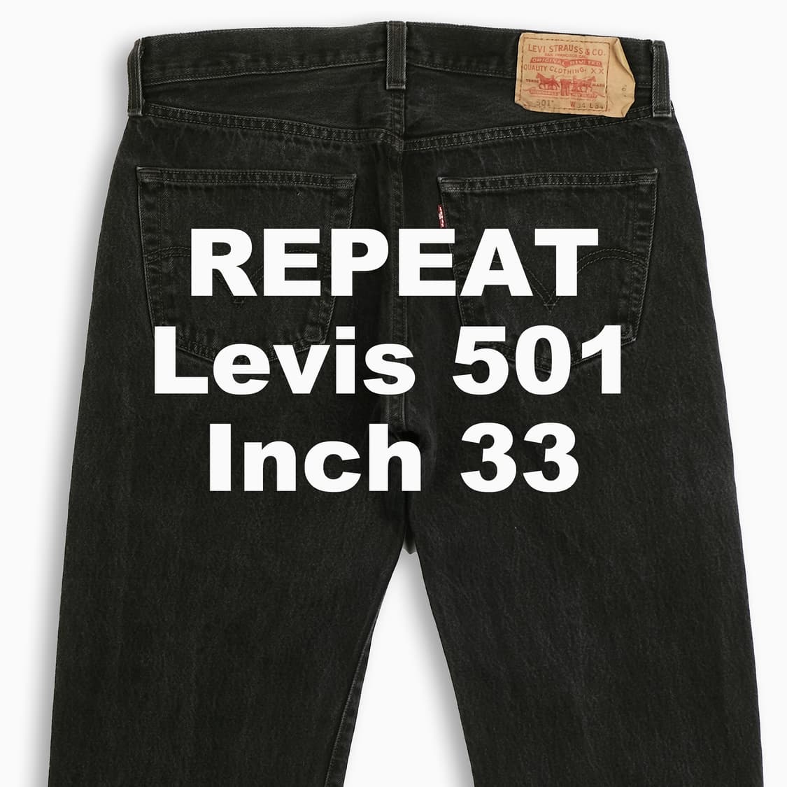 빈티지 리바이스 501 흑청 블랙진 33 인치 LV50134605 상품이미지1