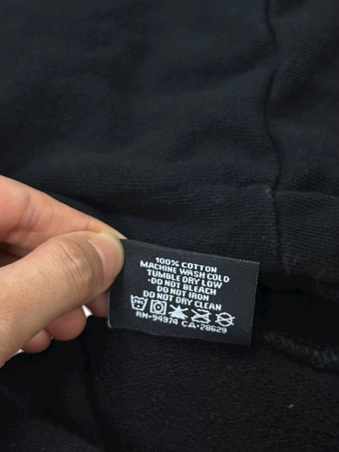 스투시 인터네셔널 후드 블랙 (XL)  상품이미지8