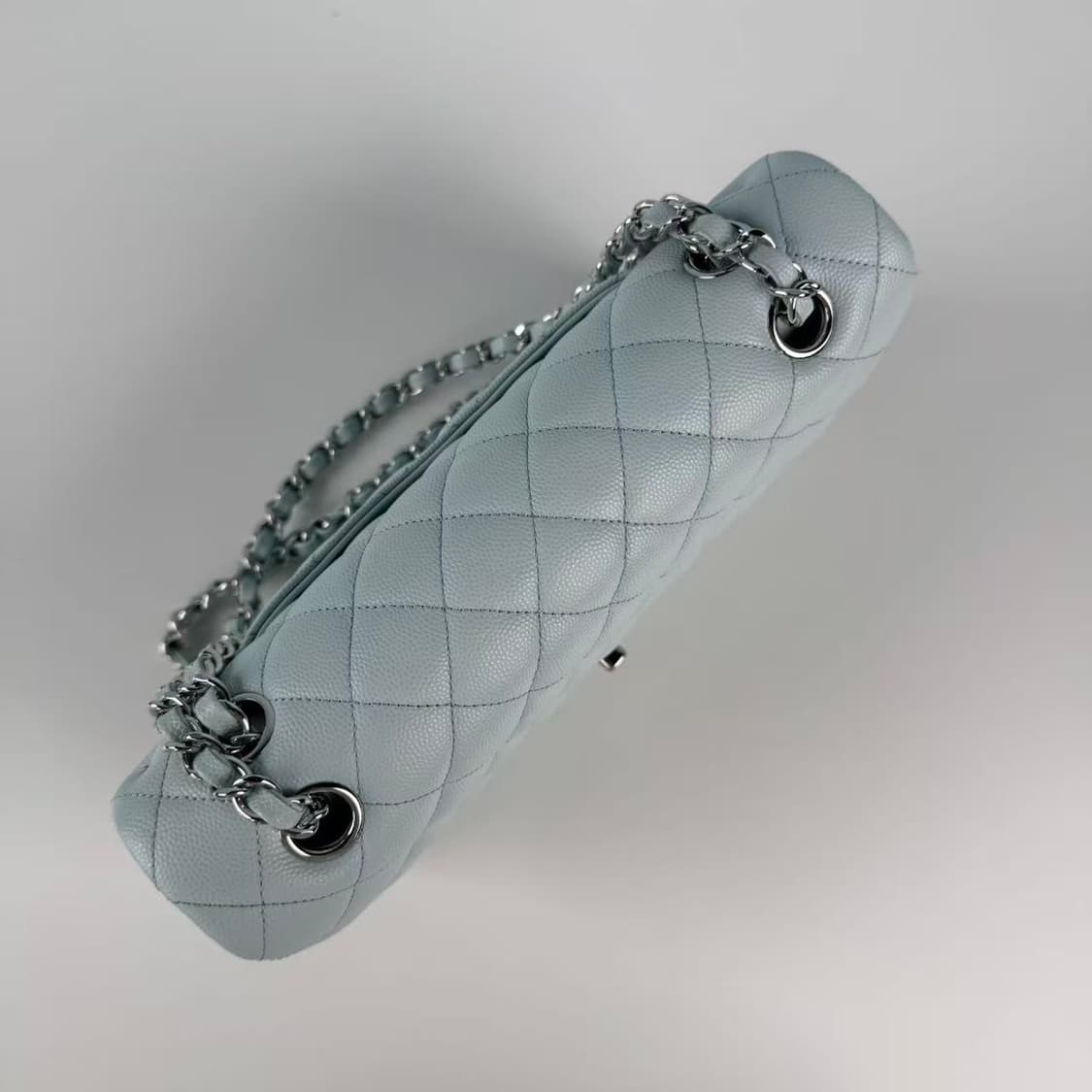 샤넬 클래식 미듐 스카이블루 지존샵 상품이미지4