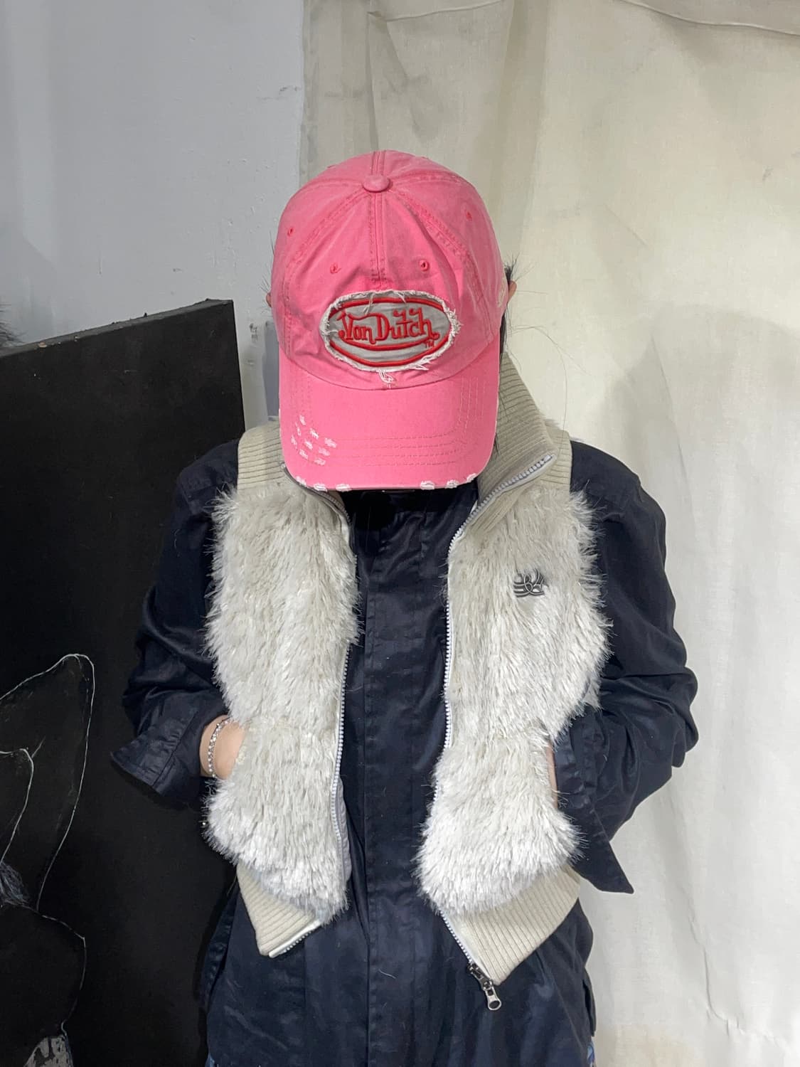 본더치 y2k 핑크 볼캡 모자 상품이미지4