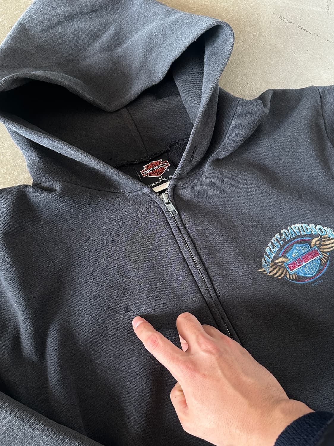 Harley-Davidson 로고 집업 후드 상품이미지2