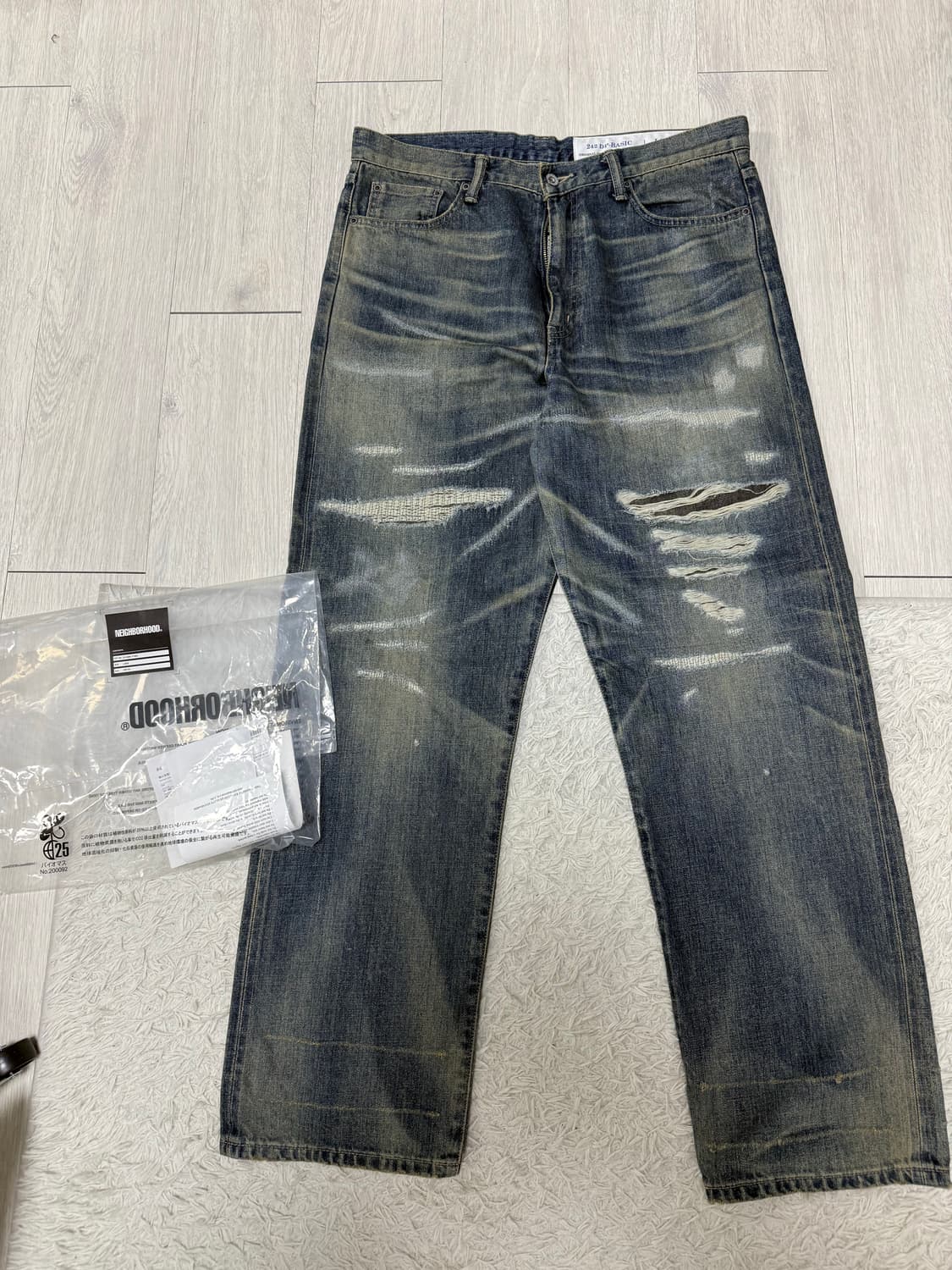 (L)네이버후드 24fw 세비지 데님팬츠 상품이미지1