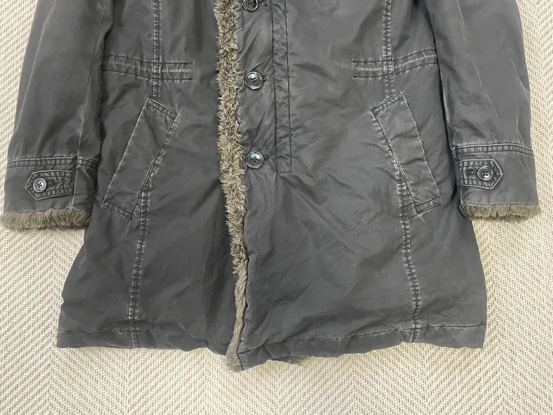 존불 퍼 트리밍 코튼 파카 코트 J03577 상품이미지5