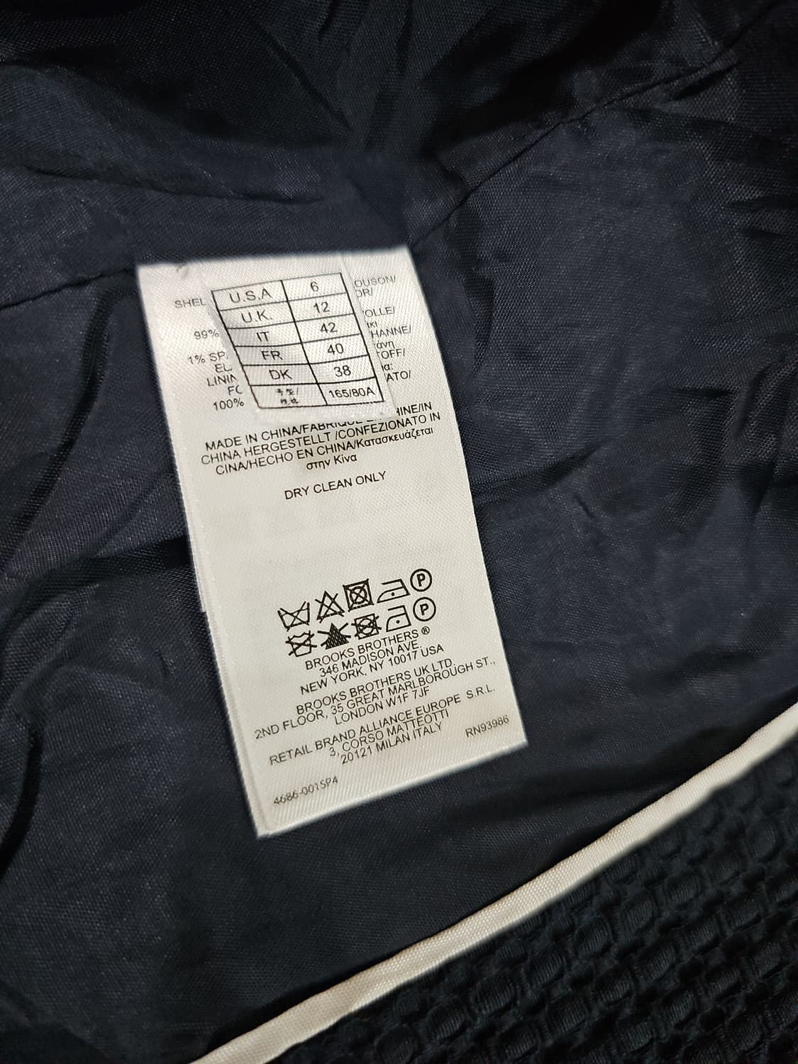 [6] 브룩스 브라더스 여성 빈티지 코튼 크롭 자켓 상품이미지8