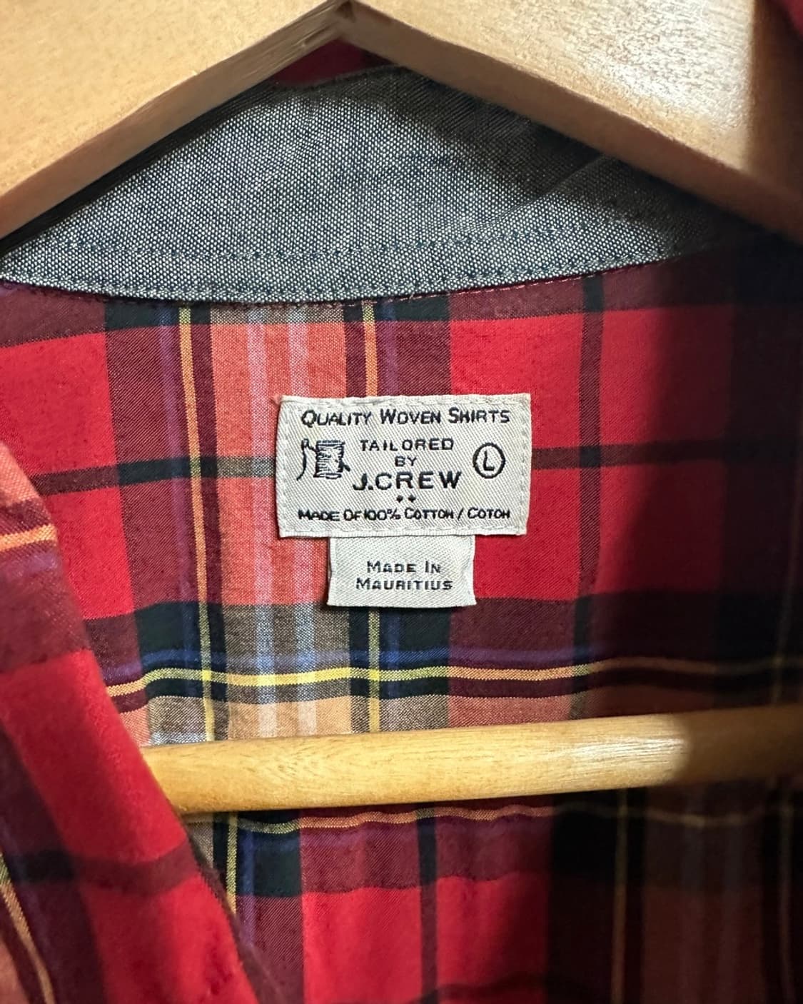 J.crew(제이크루) 테일러드 체크 코튼 긴팔셔츠 L 상품이미지4