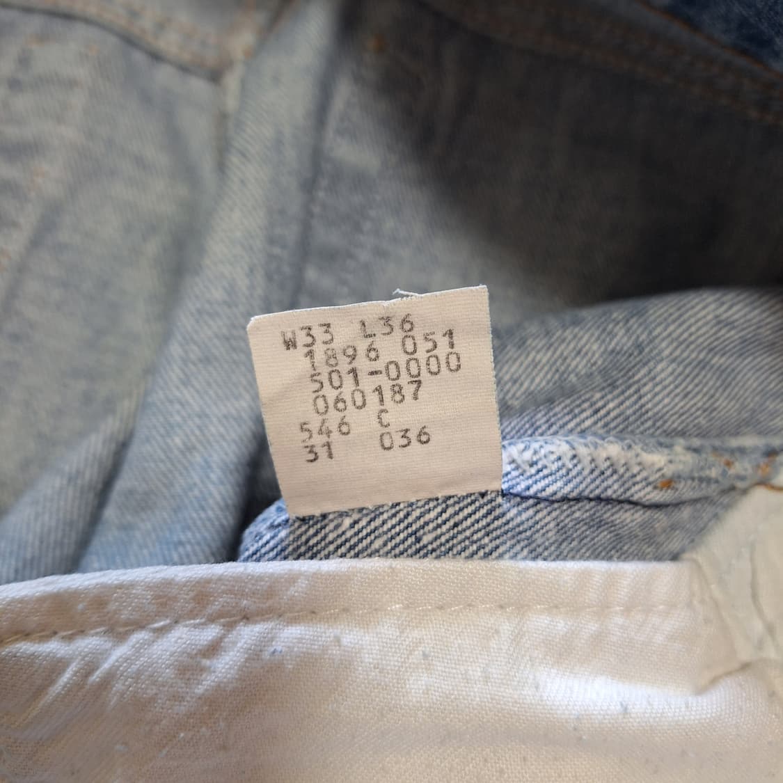 80s 미제 빈티지 리바이스 501 stf W33L36 상품이미지4