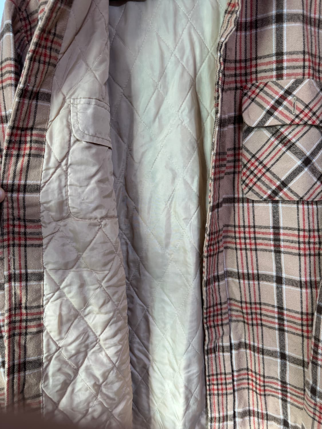 1/2 penny 패딩 체크 셔츠 L 상품이미지5