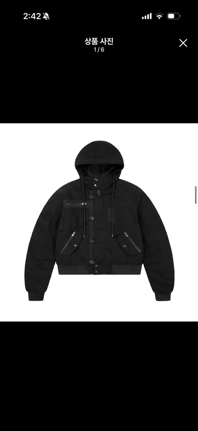 아캄 Button Placket Cotton Ma-1 Jacket 상품이미지1