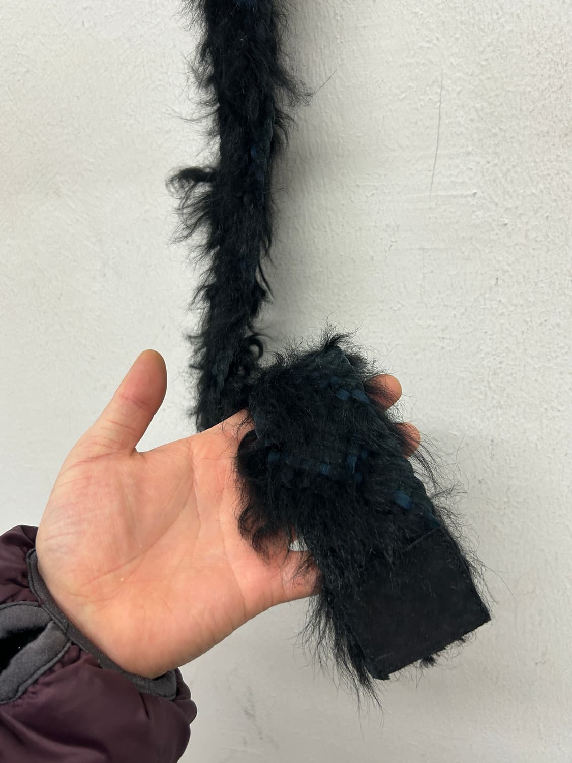 Grace Eastern 블랙 퍼 &레더 벨트 상품이미지4