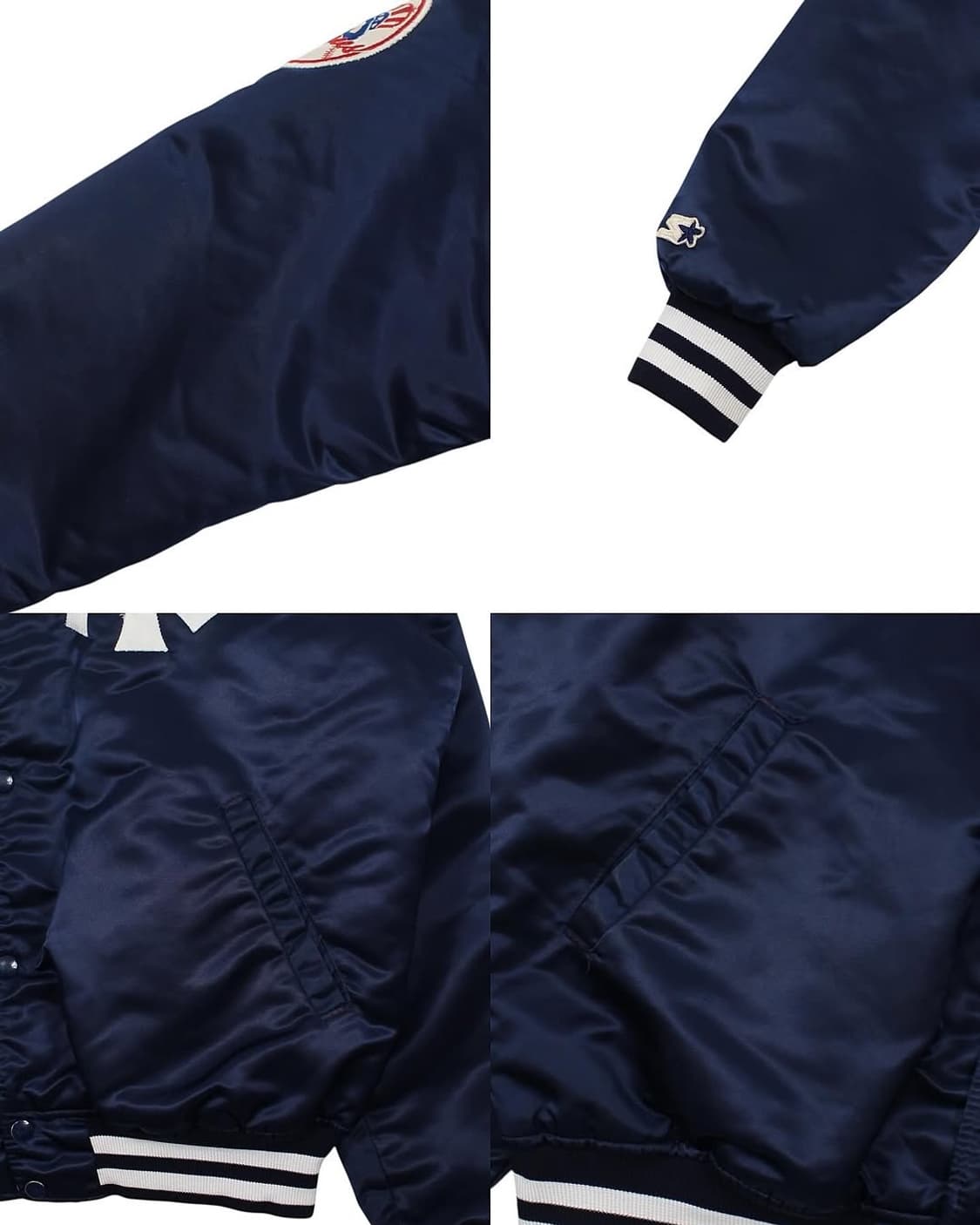 1980s USA 스타터 나일론 사틴 자켓 뉴욕양키스 빈티지 미국제 상품이미지6