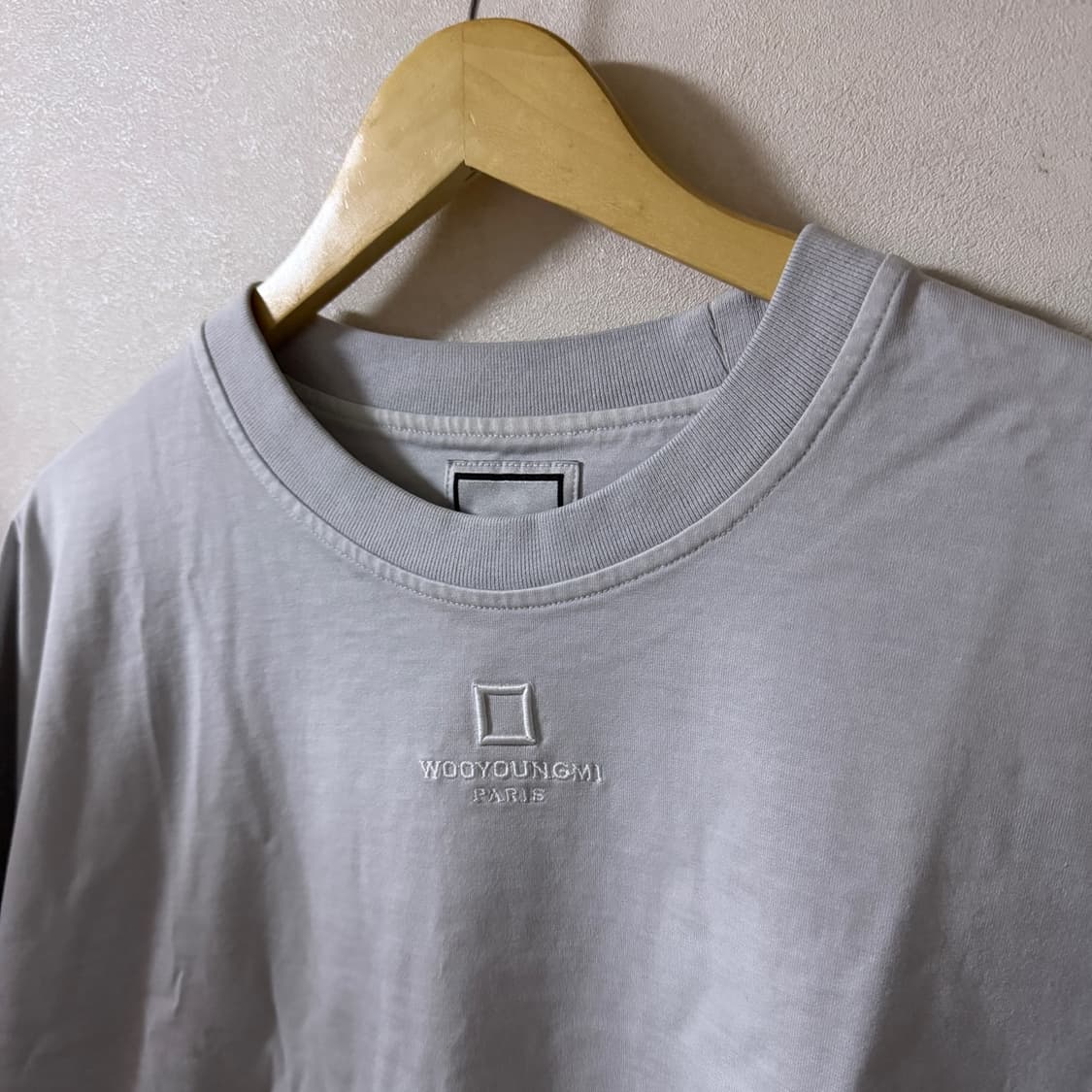 우영미 파리 남성 오버핏 플레이트 반팔티셔츠 52  상품이미지2