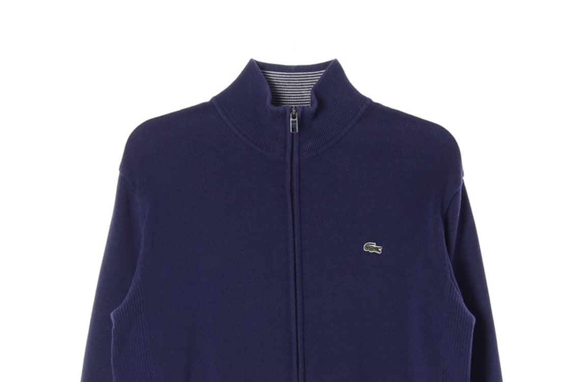라코스테 베이직 스탠드카라 집업 가디건 L 상품이미지3