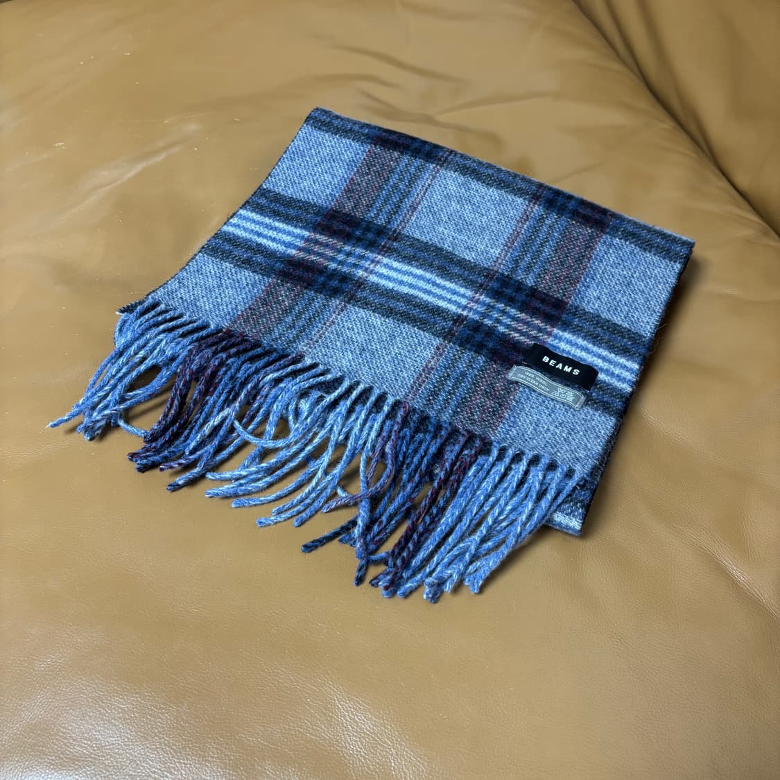 Beams 빔즈 플레이드 체크 머플러 목도리 (Plaid Check) 상품이미지1