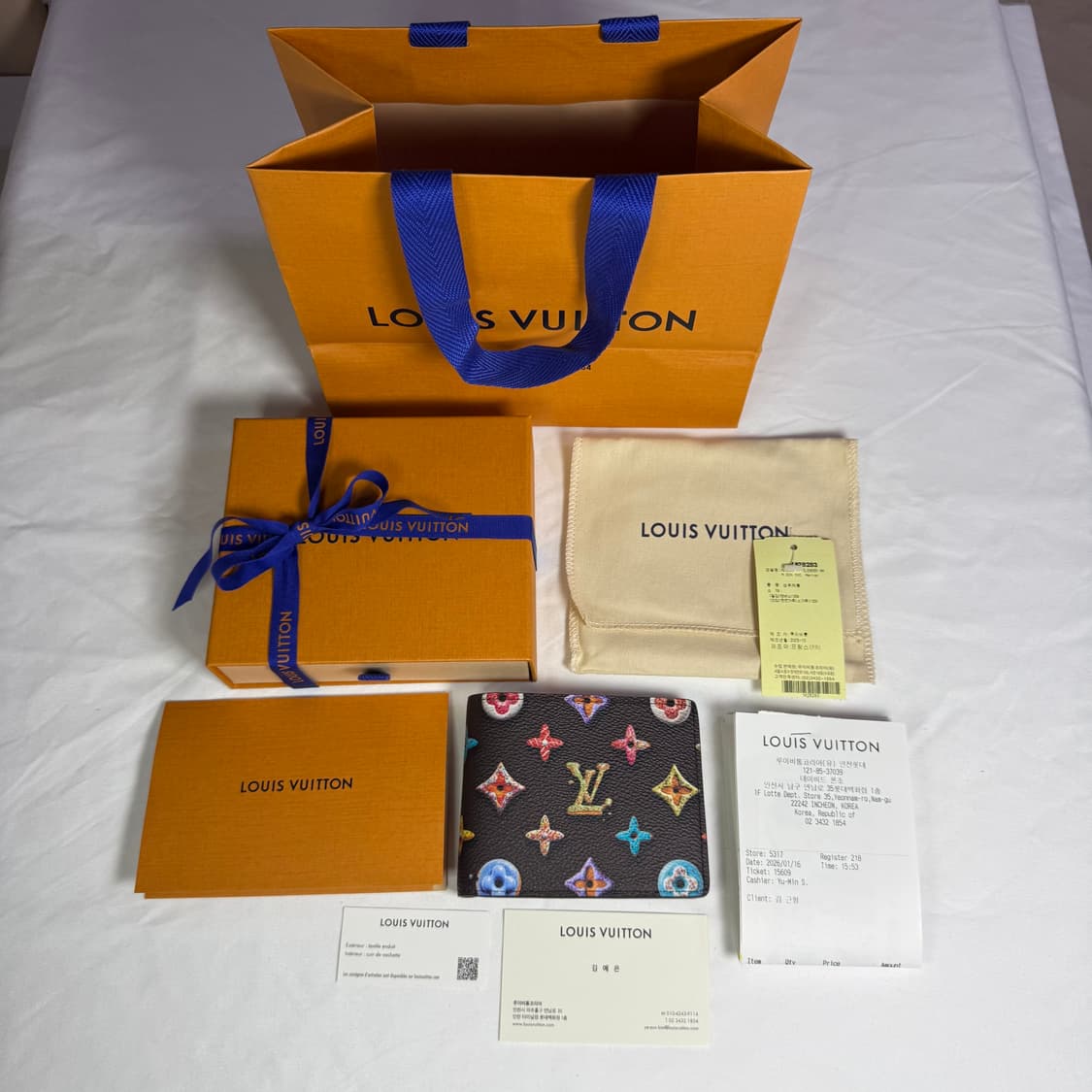 [풀구성] 루이비통 모노그램 도넛 슬렌더 월릿 초콜릿 반지갑 상품이미지5