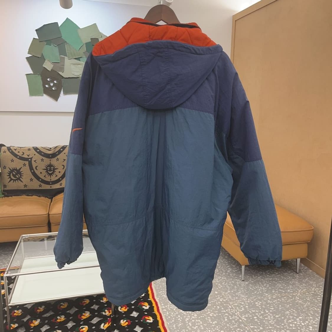 나이키 희귀 90's 레트로 더블여밈 바람막이 패딩 자켓 L C07298 상품이미지4