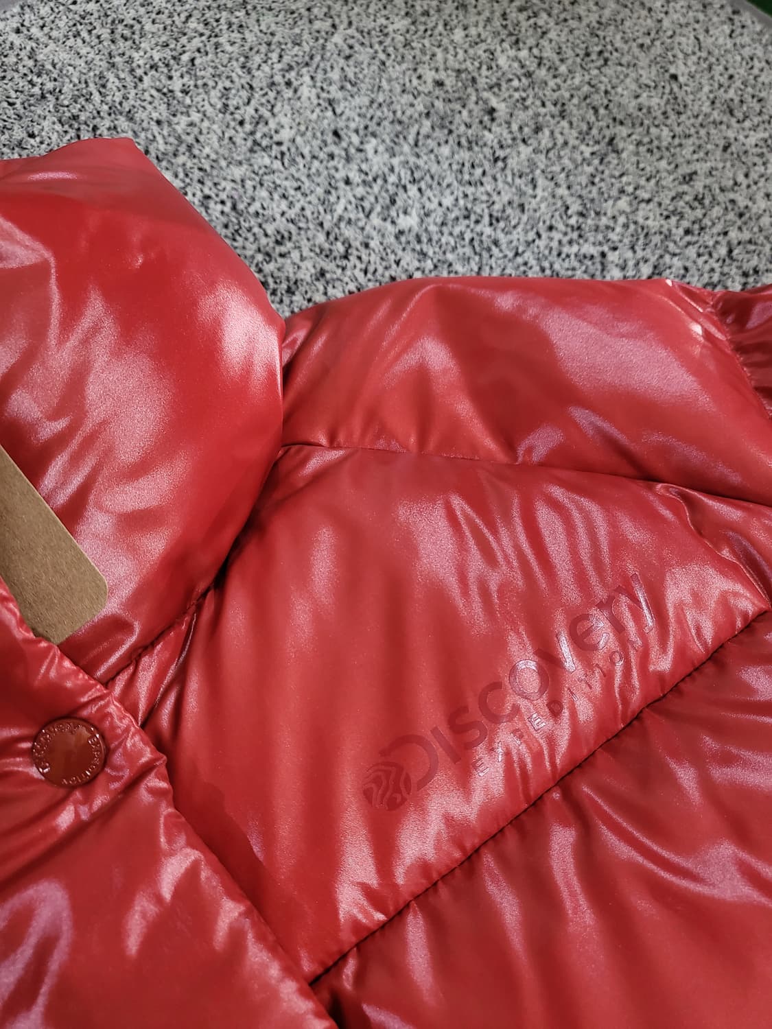 디스커버리 다홍색(Coral) 롱 패딩 상품이미지4