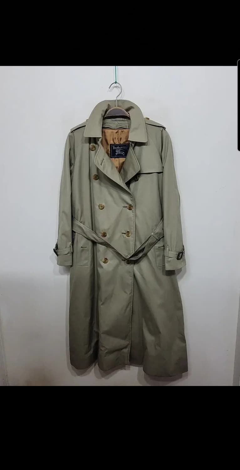 (L) 버버리 트렌치코트 더블 견장 벨트 내피세트 매장판  상품이미지1