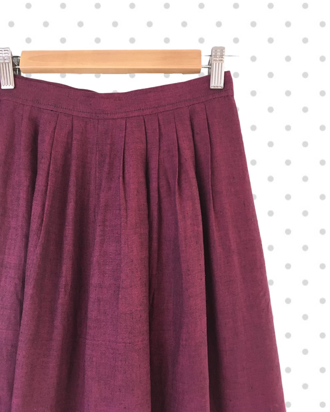 vintage pleated midi skirt plum 상품이미지7