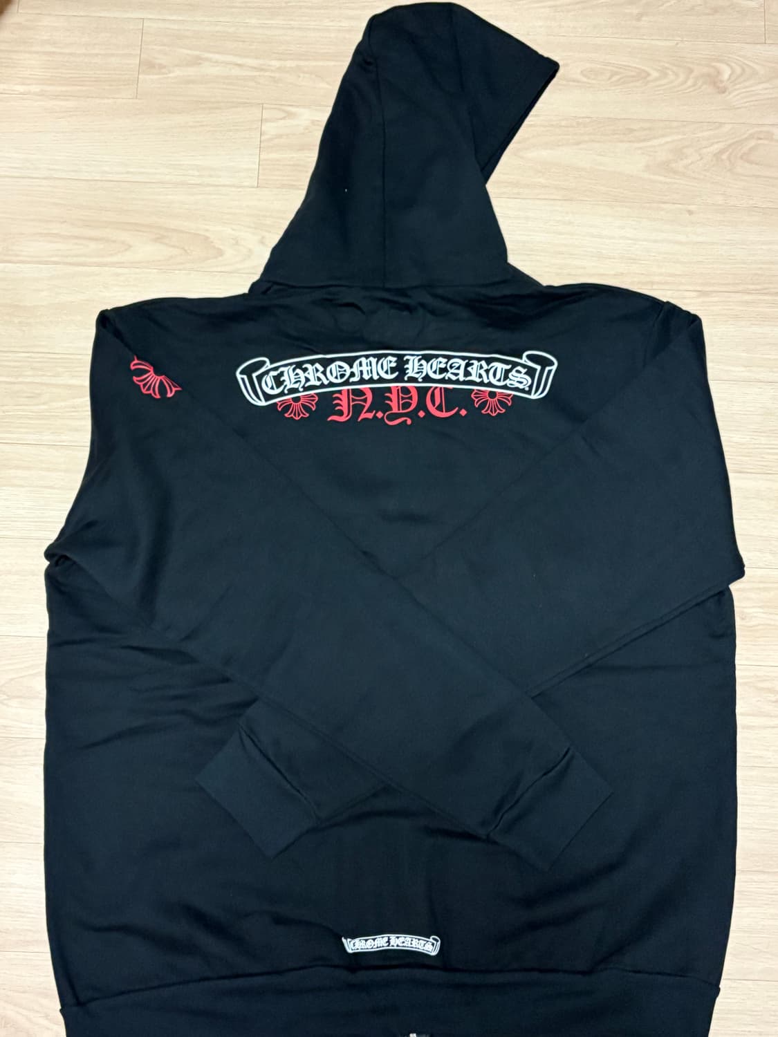 크롬하츠 NYC 한정 스크롤 집업 후디 L사이즈 새상품 상품이미지2