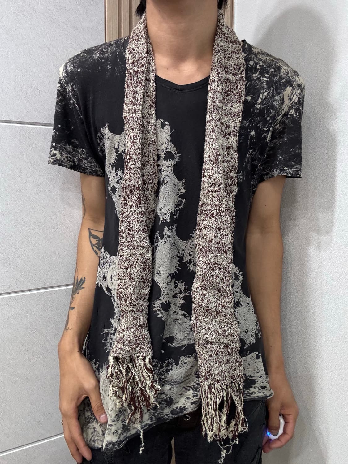 17. Y2K Brown scarf 2.2 상품이미지4